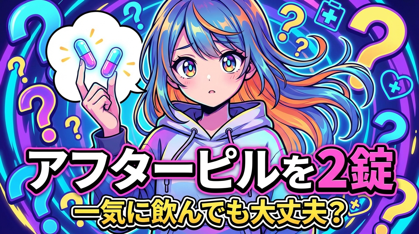 アフターピルを2錠一気に飲んでも大丈夫？