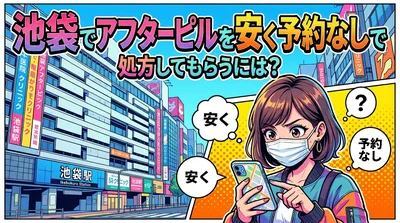 池袋でアフターピルを安く予約なしで処方してもらうには？