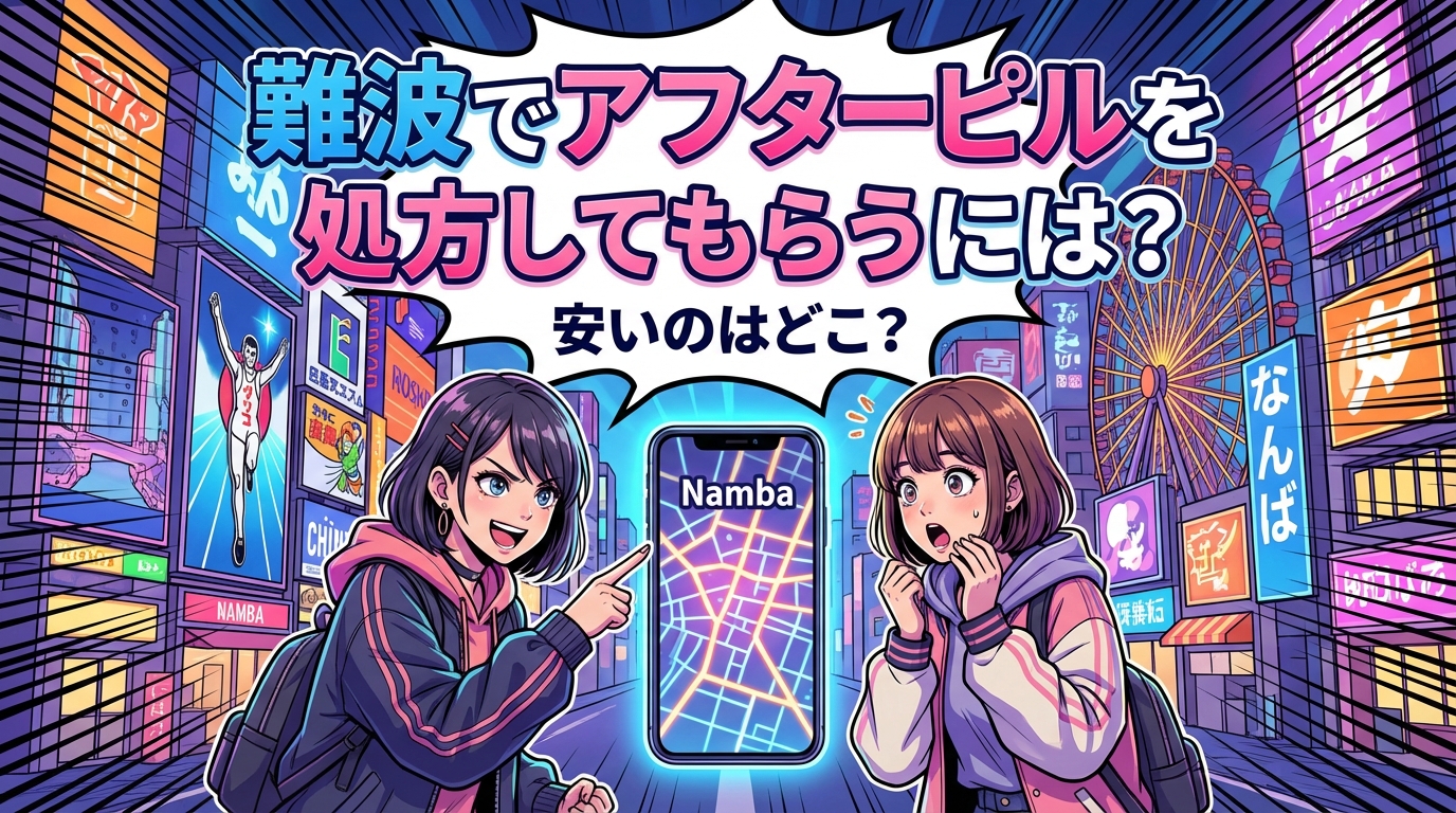 難波でアフターピルを処方してもらうには？安いのはどこ？