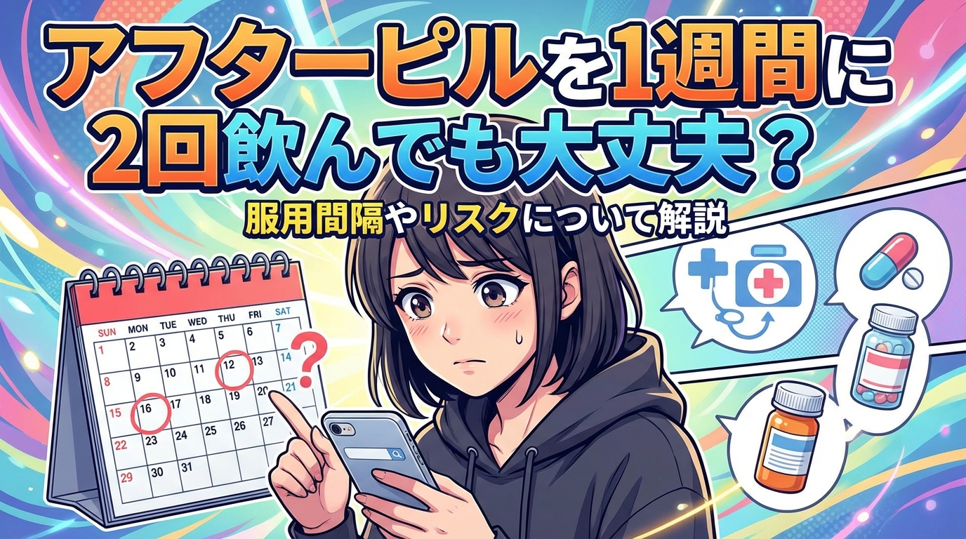 アフターピルを1週間に2回飲んでも大丈夫？