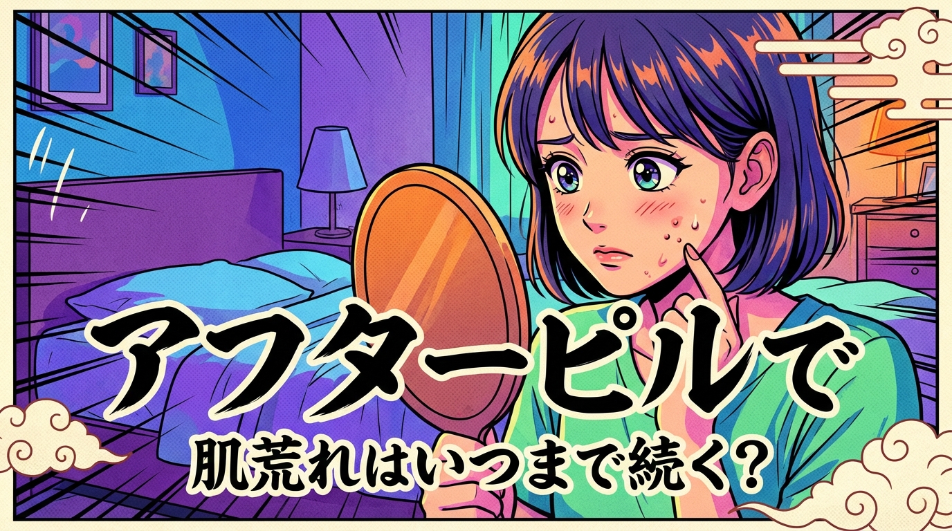 アフターピルで肌荒れはいつまで続く?