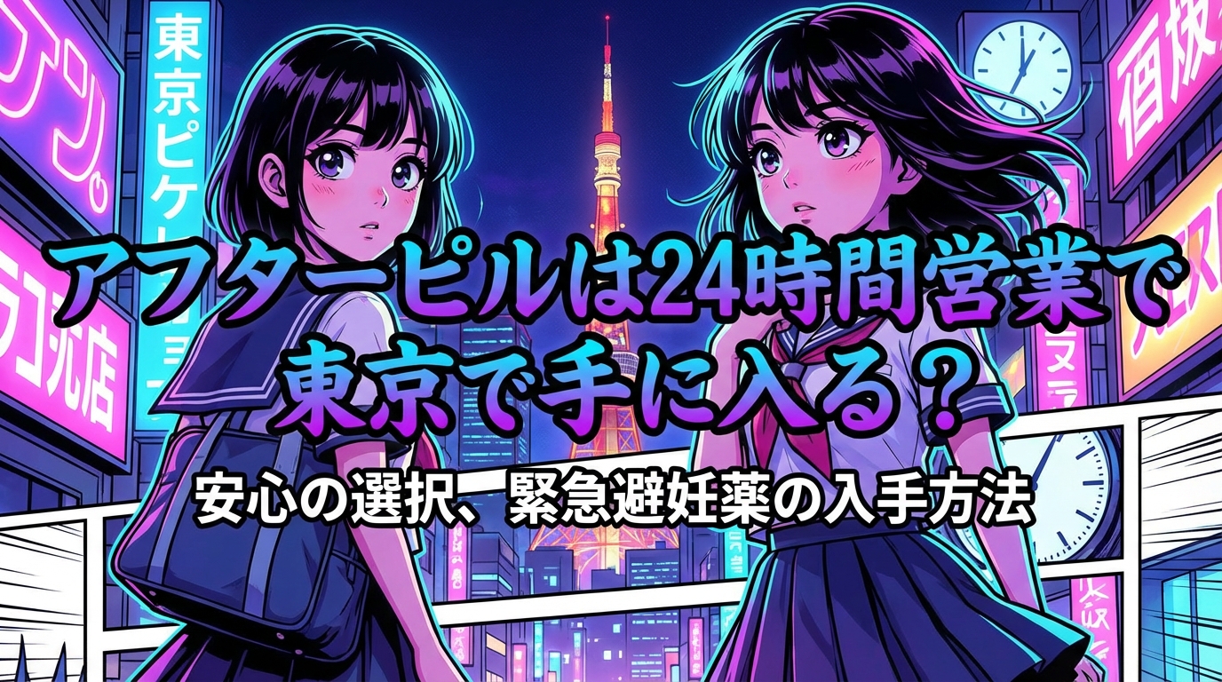 アフターピルは24時間営業で東京で手に入る？