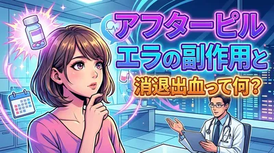 アフターピル エラの副作用と消退出血って何？