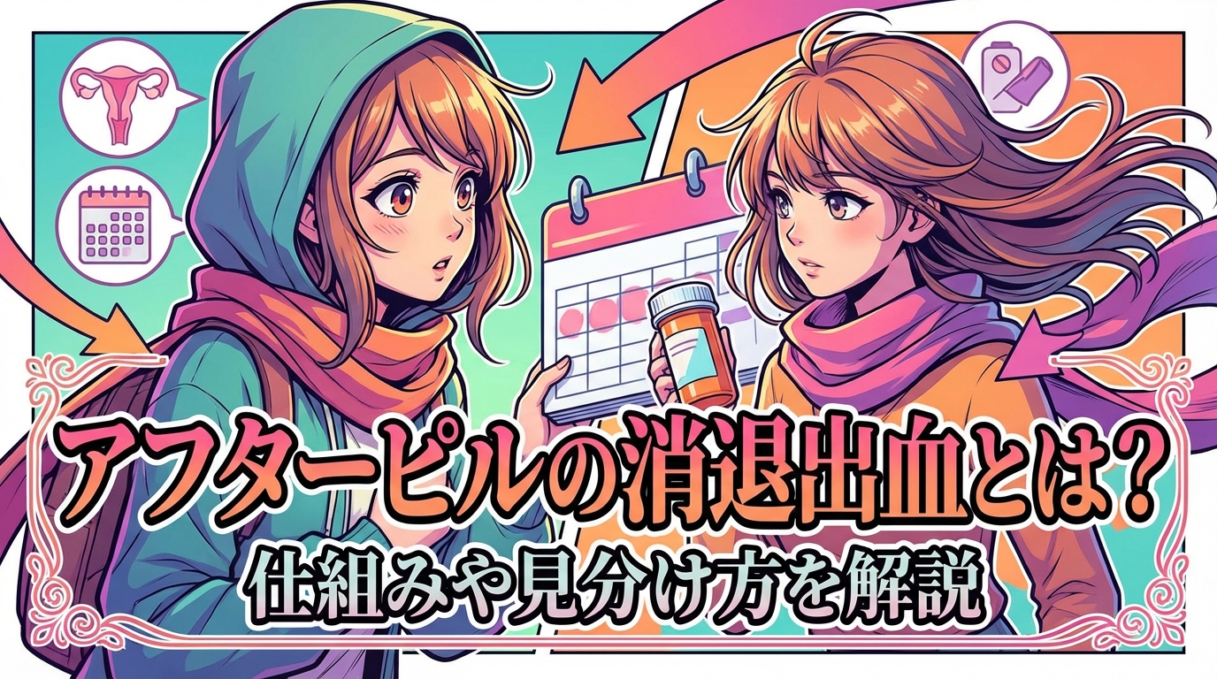 アフターピルの消退出血とは？仕組みや見分け方を解説