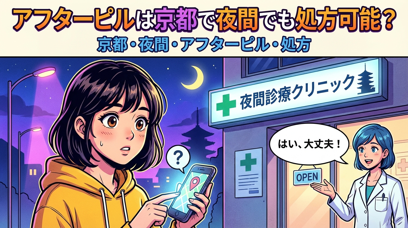 アフターピルは京都で夜間でも処方可能？
