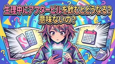 生理中にアフターピルを飲むとどうなる?意味ないの?
