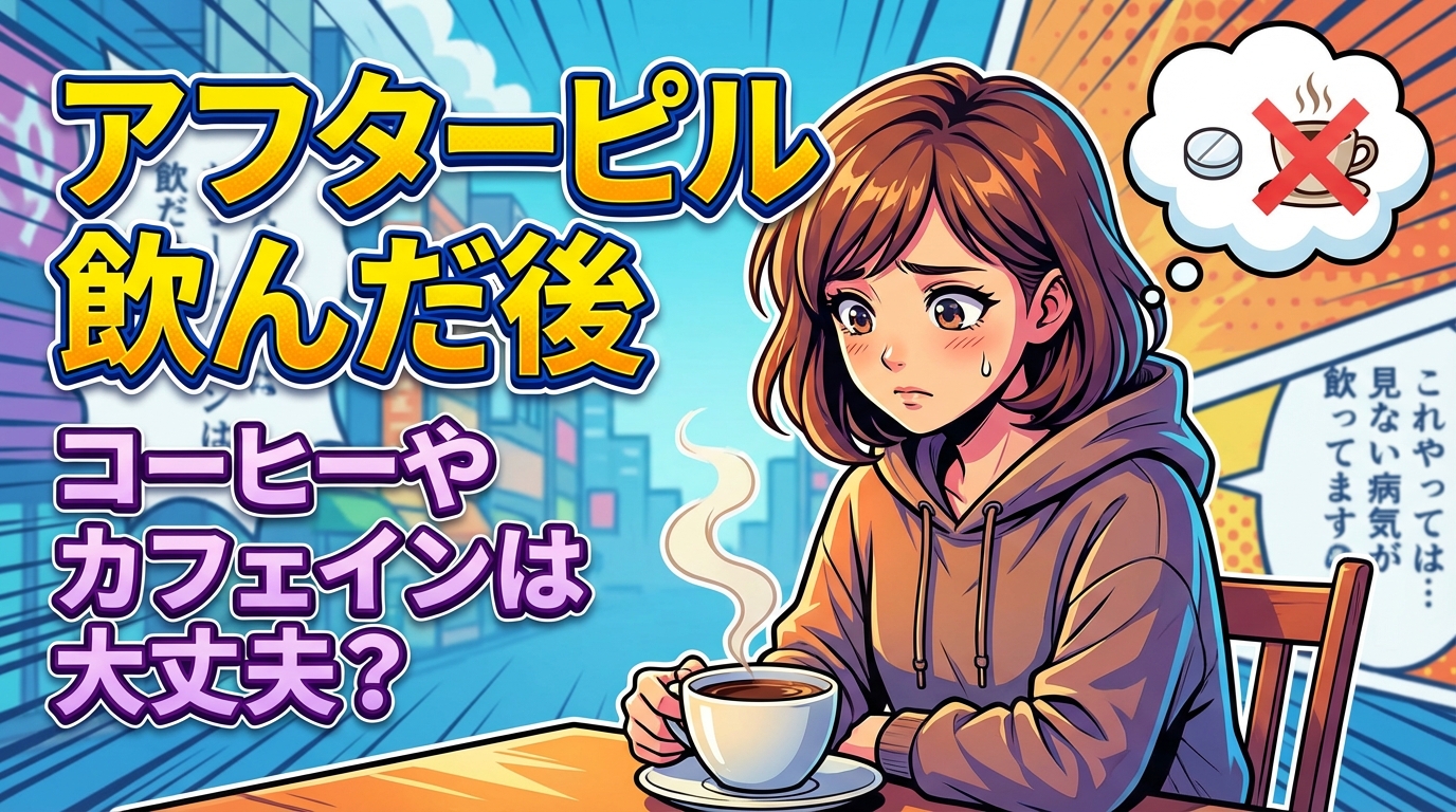 アフターピル飲んだ後コーヒーやカフェインは大丈夫？