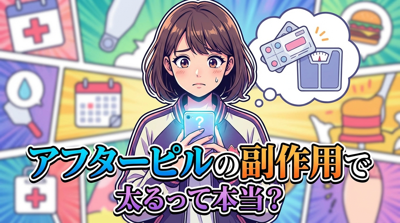 アフターピルの副作用で太るって本当?