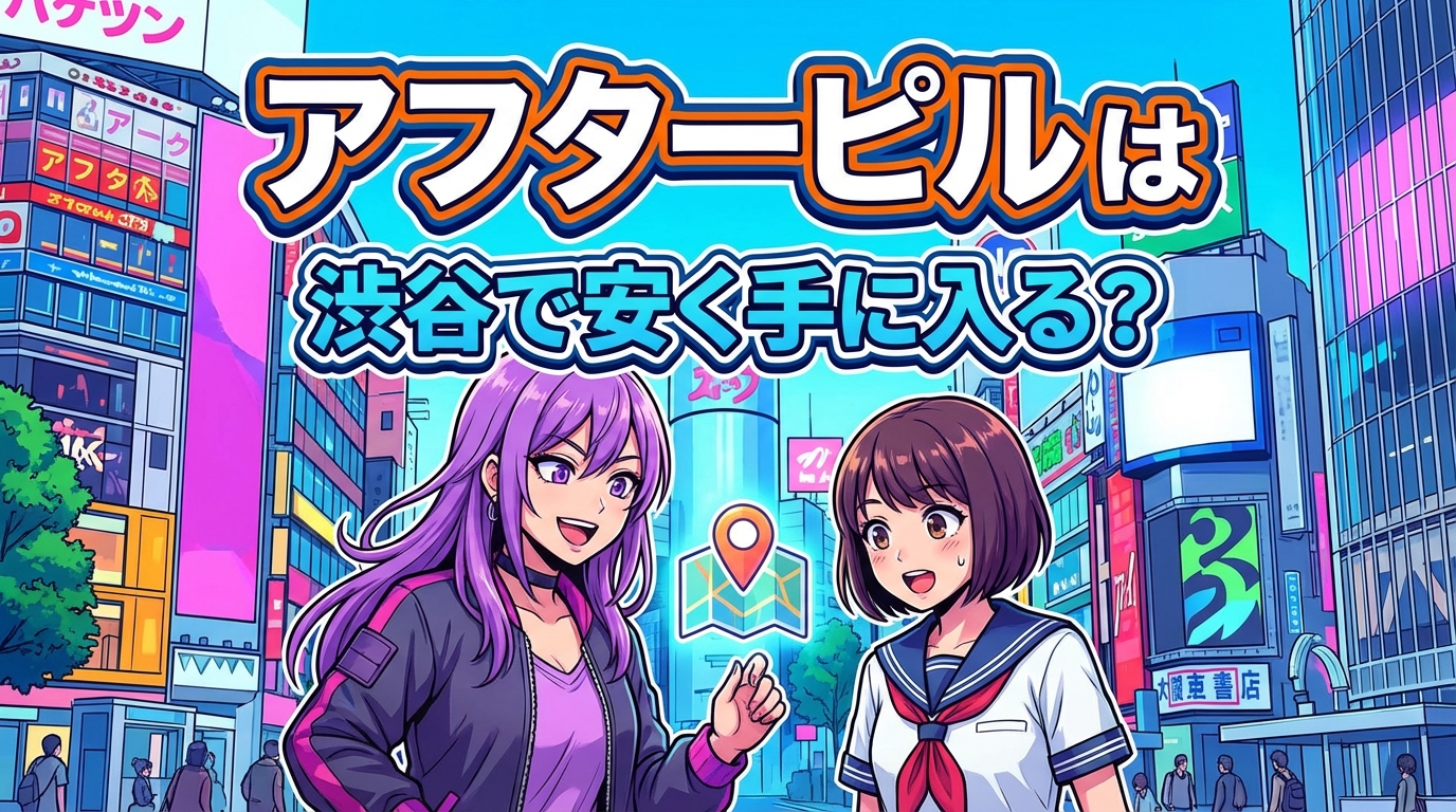 アフターピルは渋谷で安く手に入る？