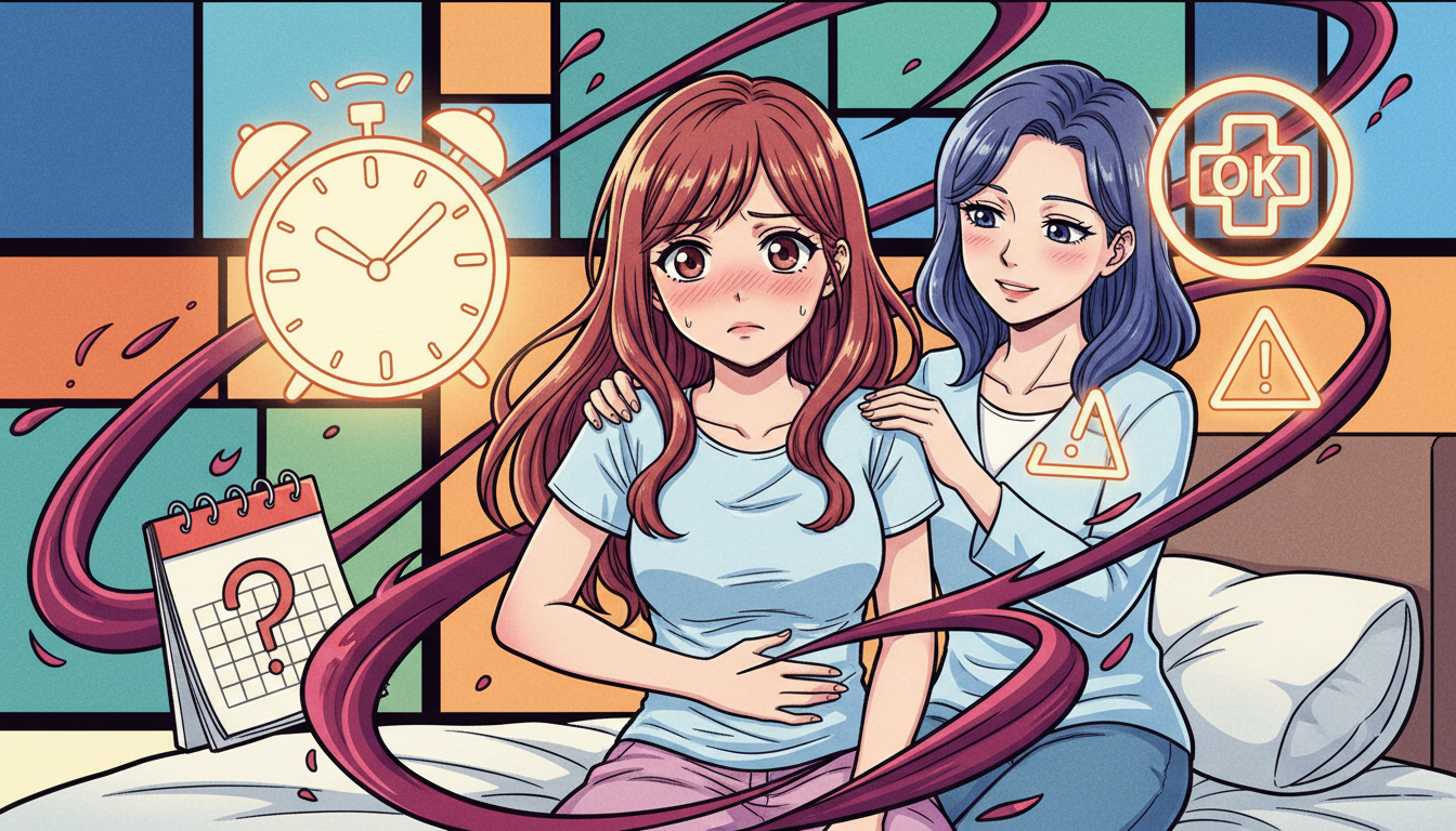 【結論】消退出血が長いのは7日以上続く場合に注意が必要